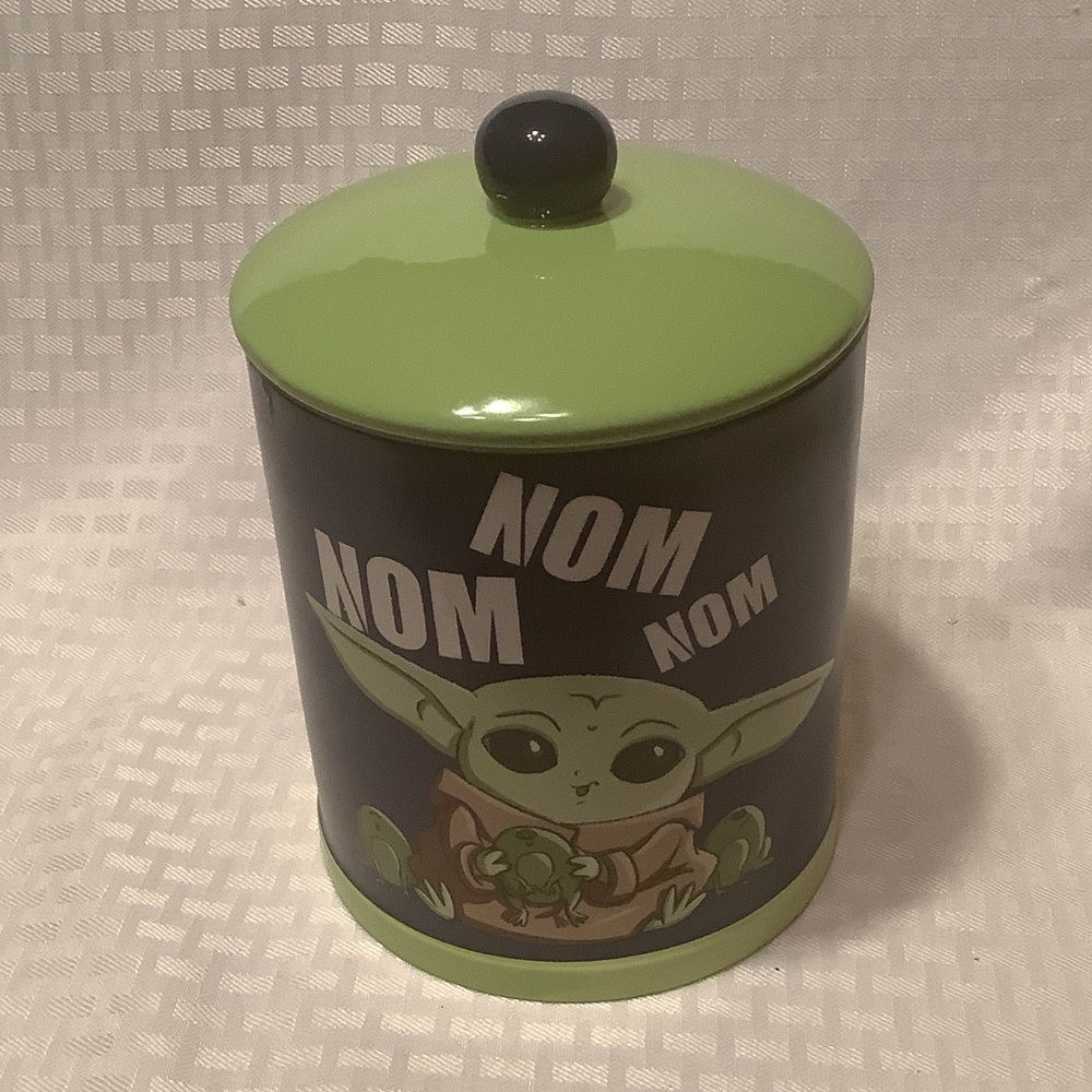 Star Wars Black and Green Grogu Snack Jar